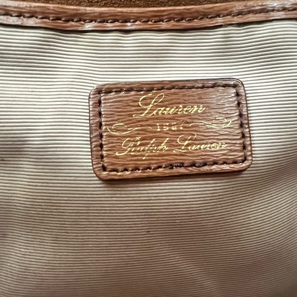 Ralph Lauren Brown Shoulder Bag Tote - Picture 11 of 12